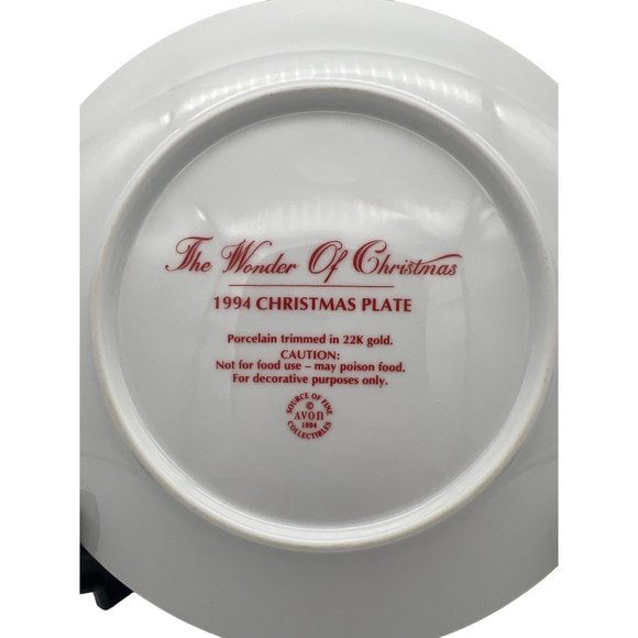 1994 Avon Christmas Plate The Wonder of Christmas Don Sheffler 8.25" - Picture 4 of 7